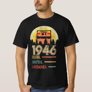 Född 1946 Man Myth Legend Birthday Gifts T Shirt