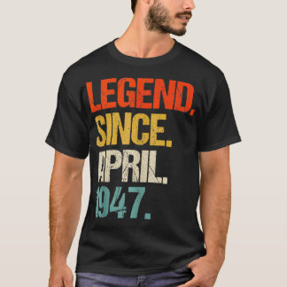 Född 1947, 77 år gammal Made 1947, 77:e födelsedag T Shirt