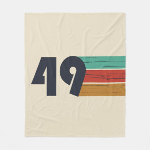 född 1949 vintage 75:e födelsedag fleecefilt