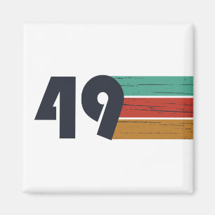 född 1949, vintagens födelsedag magnet