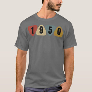 Född 1950 i Guitarist Gitarr Plektrum Music Birthd T Shirt