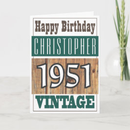 Född 1951 i Hälsning-kort Kort