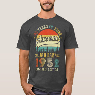 Född 1952 70:e födelsedagen 1952 70 år t shirt