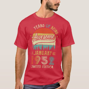 Född 1952 70:e födelsedagen 1952 70 år t shirt