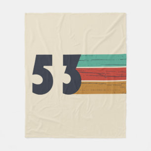 född 1953 vintage fleecefilt