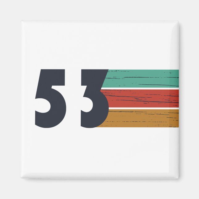 född 1953 vintage magnet (Framsidan)