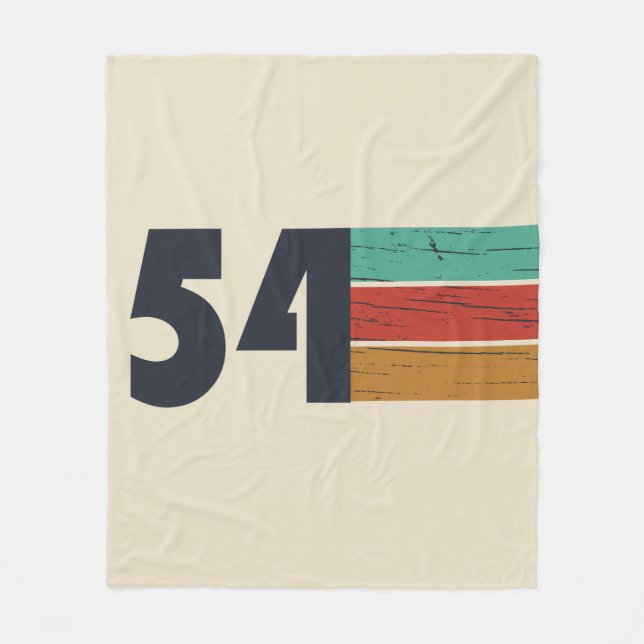 född 1954 vintage fleecefilt (Framsidan)