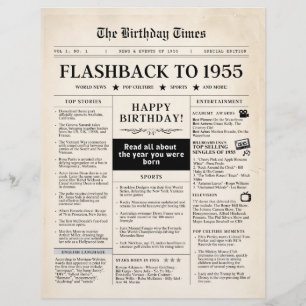 Född 1955 i Mock Newspaper för 70 år sedan