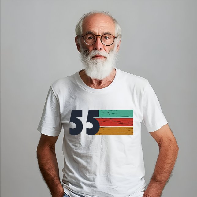 Född 1955 vintage födelsedagspresent t shirt (Skapare uppladdad)