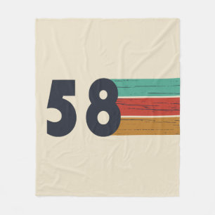 född 1958 vintagens födelsedag fleecefilt