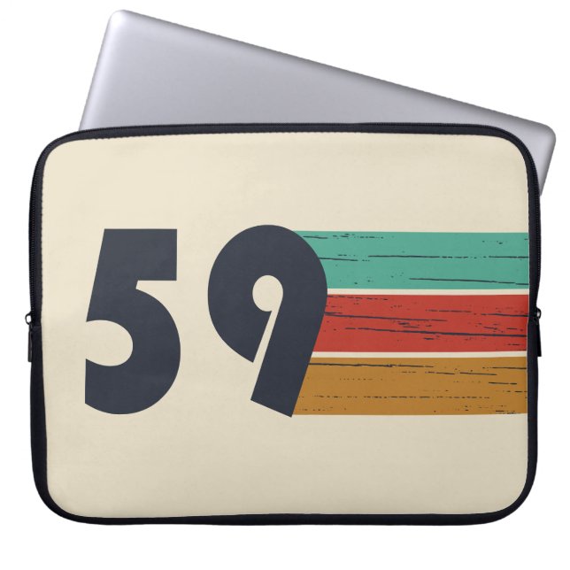 född 1959, vintagens födelsedag laptop fodral (Framsidan)