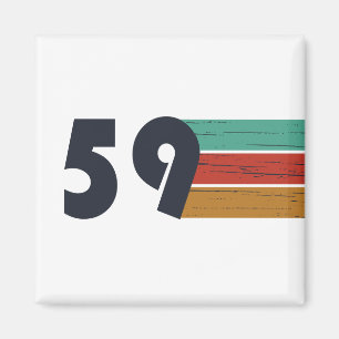född 1959, vintagens födelsedag magnet