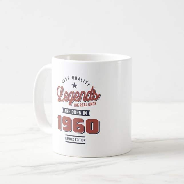 Född 1960 kaffemugg (Framsida vänster)