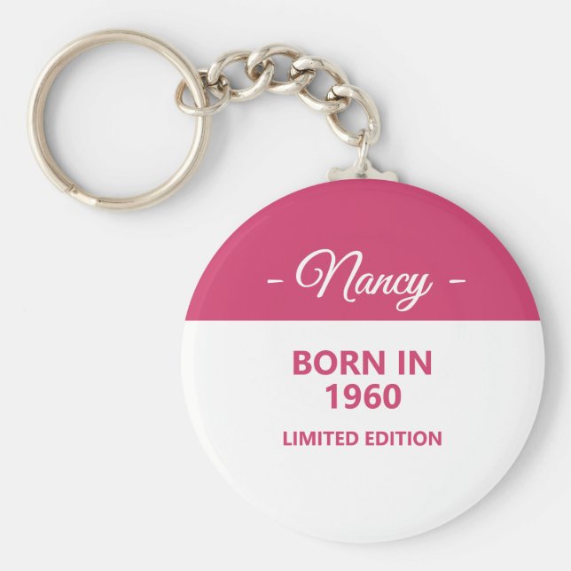 Född 1960 nyckelring (Framsidan)