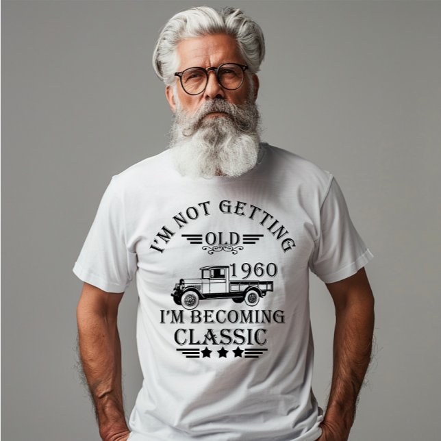 född 1960-vintagens födelsedagspresent i manar t shirt (Skapare uppladdad)