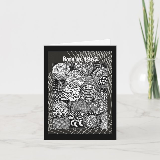 Född 1962 roligt kort (Framsida)