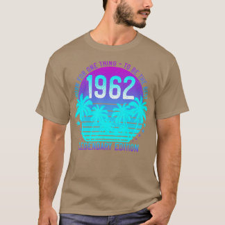 Född 1962 Vintage 59:e födelsedagen Aesthetic Suns T Shirt