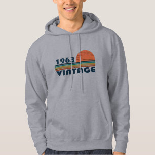 Född 1963 födelsedagspresent hoodie