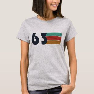 född 1963 vintagens födelsedagspresent t shirt