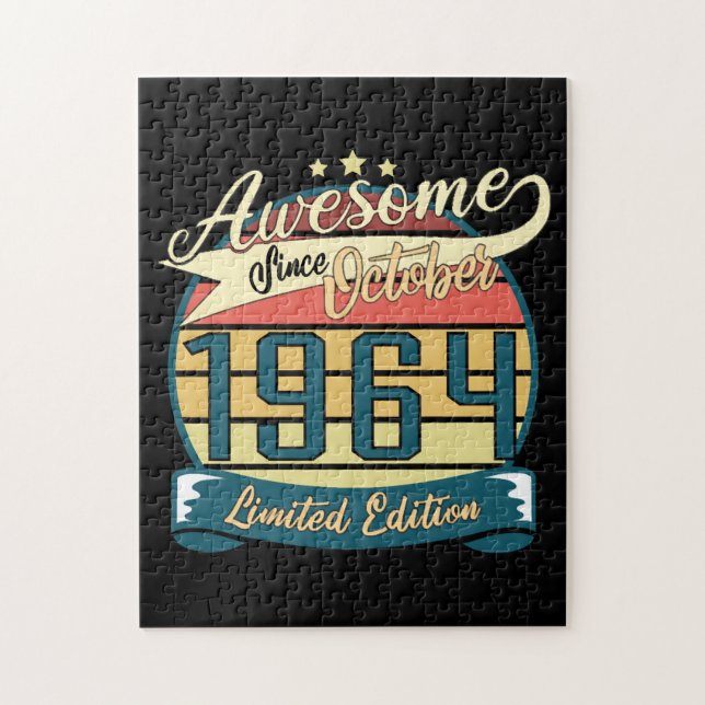 Född 1964 Begränsad oktober Pussel (Vertikal)