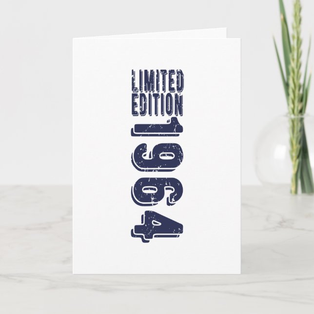 Född 1964 Begränsada upplagan Kort (Framsida)