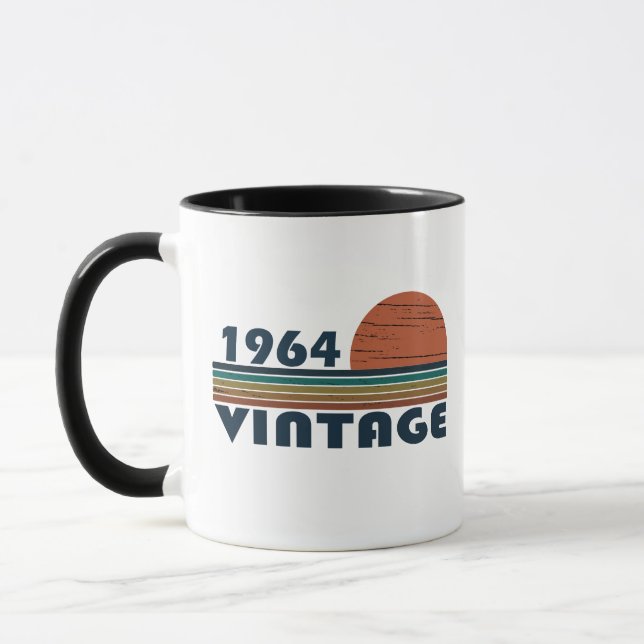 Född 1964 födelsedagspresent mugg (Vänster)