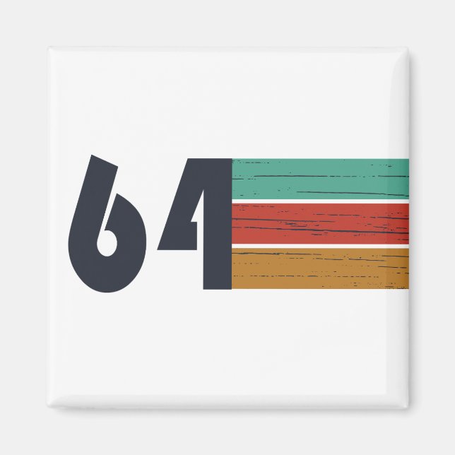 född 1964 vintage magnet (Framsidan)