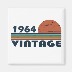 Född 1964 vintagens födelsedag magnet