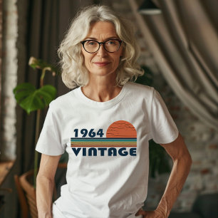 Född 1964 vintagens födelsedag t shirt