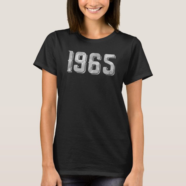 Född 1965, 58 år gammal klassisk B-dag T Shirt (Framsida)