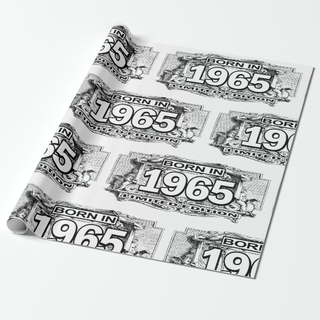 Född 1965 Begränsada upplagans Papper Presentpapper (Utrullad)