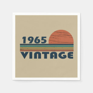 Född 1965 vintage 60:e födelsedagsfesten pappersservett