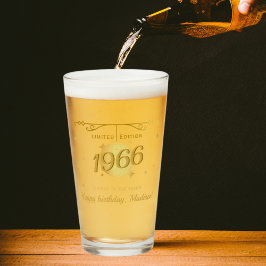 Född 1966 60:e födelsedagsfesten öl glaskopp