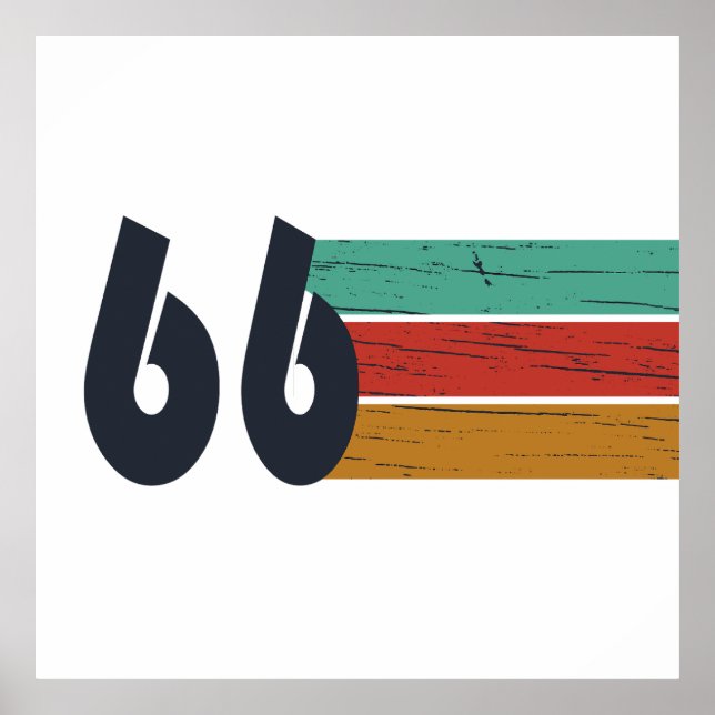 Född 1966 års vintage 60-årspresent poster (Framsidan)