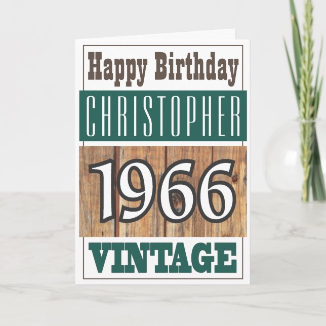 Född 1966 i Hälsning-kort Kort (Framsida)