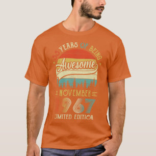 Född 1967 55:e födelsedagen 1967 55 år t shirt