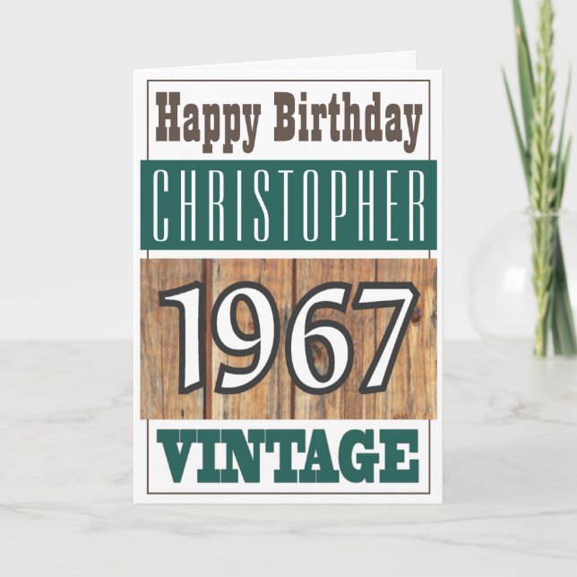 Född 1967 i Hälsning-kort Kort (Framsida)