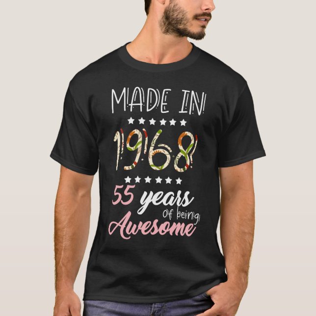 Född 1968 i Fantastisk 55 år T Shirt (Framsida)