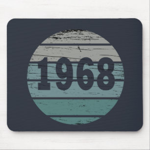 född 1968, vintage födelsedag musmatta