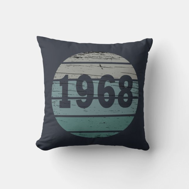 Född 1968 vintage födelsedagspresent kudde (Framsida)