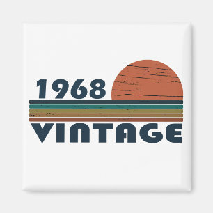 Född 1968 vintagens födelsedag magnet