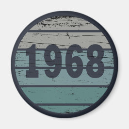 Född 1968 vintagens födelsedagspresent magnet