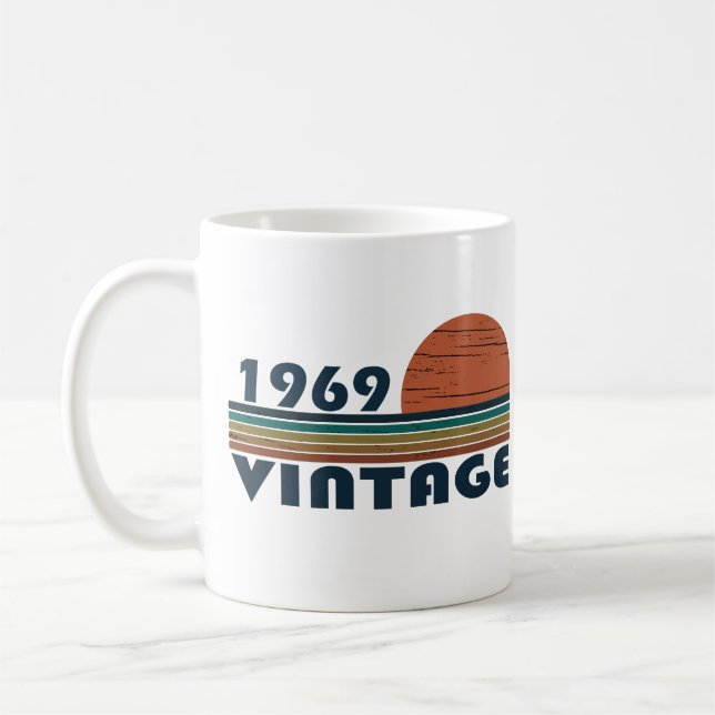 Född 1969 födelsedagspresent kaffemugg (Vänster)