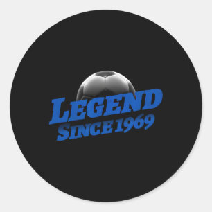 Född 1969 Fotbollsfan Födelsedag Legendarisk Legen Runt Klistermärke