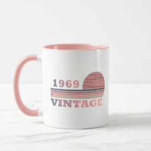 Född 1969 vintage födelsedag mugg