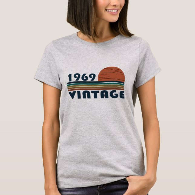 Född 1969 vintagens födelsedag t shirt (Framsida)