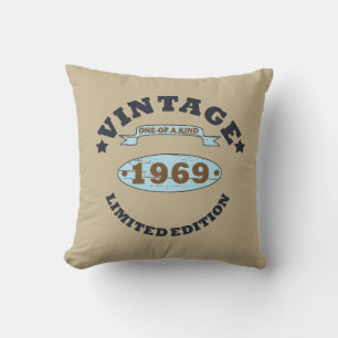 Född 1969 vintagens födelsedagspresent kudde