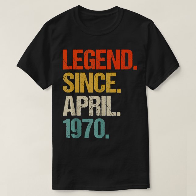 Född 1970 54 år gammal 1970 54:e födelsedag t shirt (Design framsida)