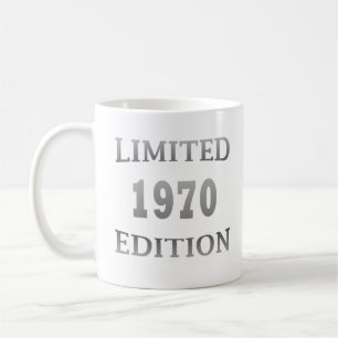 född 1970, begränsad födelsedag kaffemugg