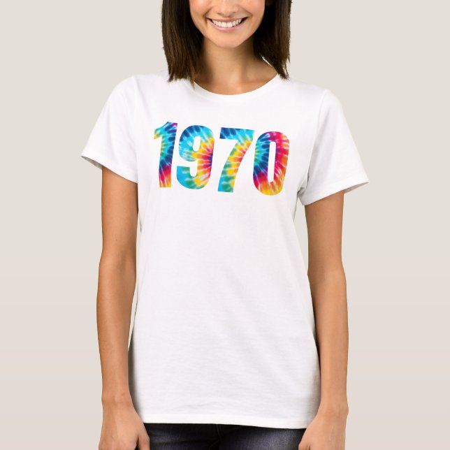 Född 1970-Födelsedagsfestens Retro-anslutning med  T Shirt (Framsida)